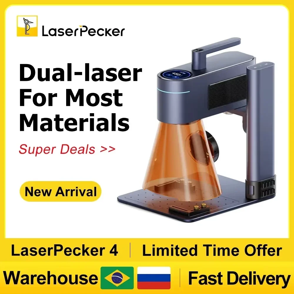 Fiber Laser Marking Machine 20W - LASERPECKER 4 LP4 Laser Engraving Machine