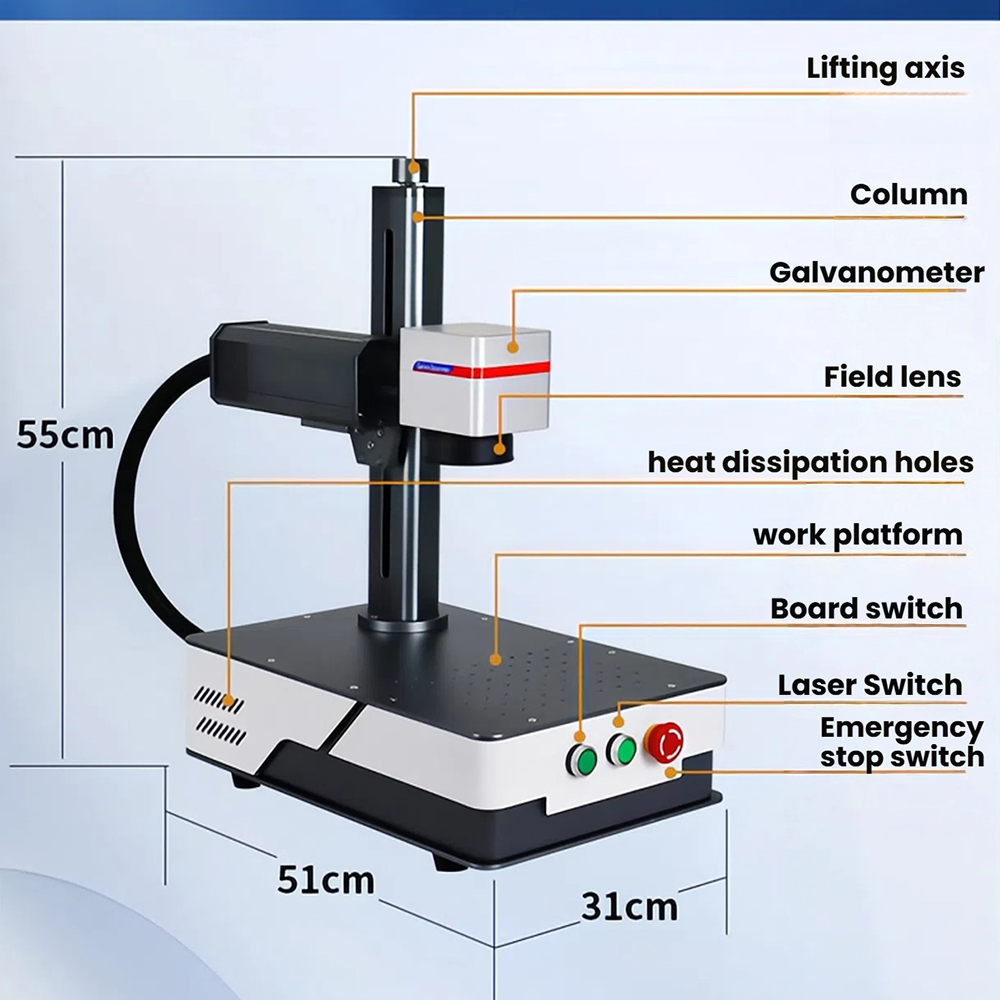 Fiber Laser Marking Machine 20W - WaveTopSign 20W 30W Fiber Laser Marking