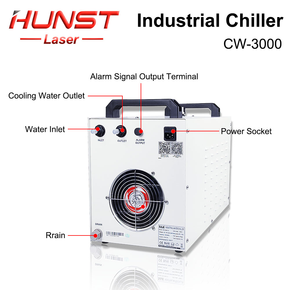 HUNST S&A CW3000 Industrial Wa - огляд і ціна Laser Engraver 40W Co2