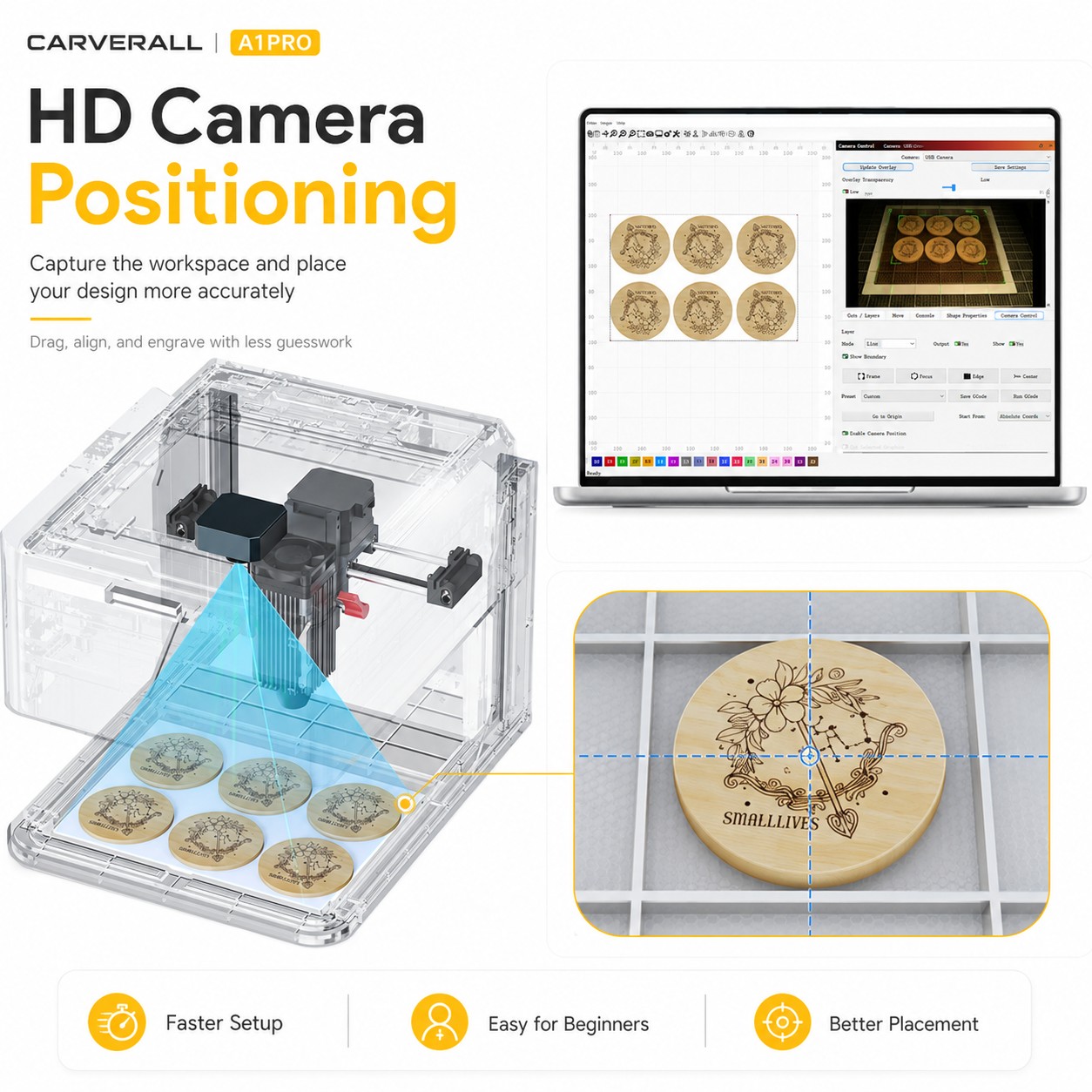 Carverall A1 Pro Laser Engravi - огляд і ціна Laser Engraver 20W Diode