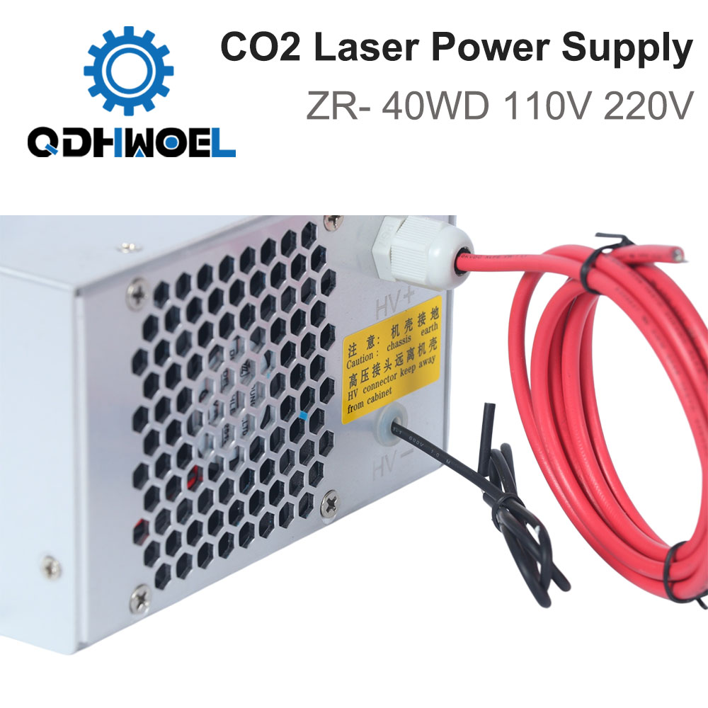 40W High Voltage Laser PSU ZR- - огляд і ціна Laser Engraver 40W Co2