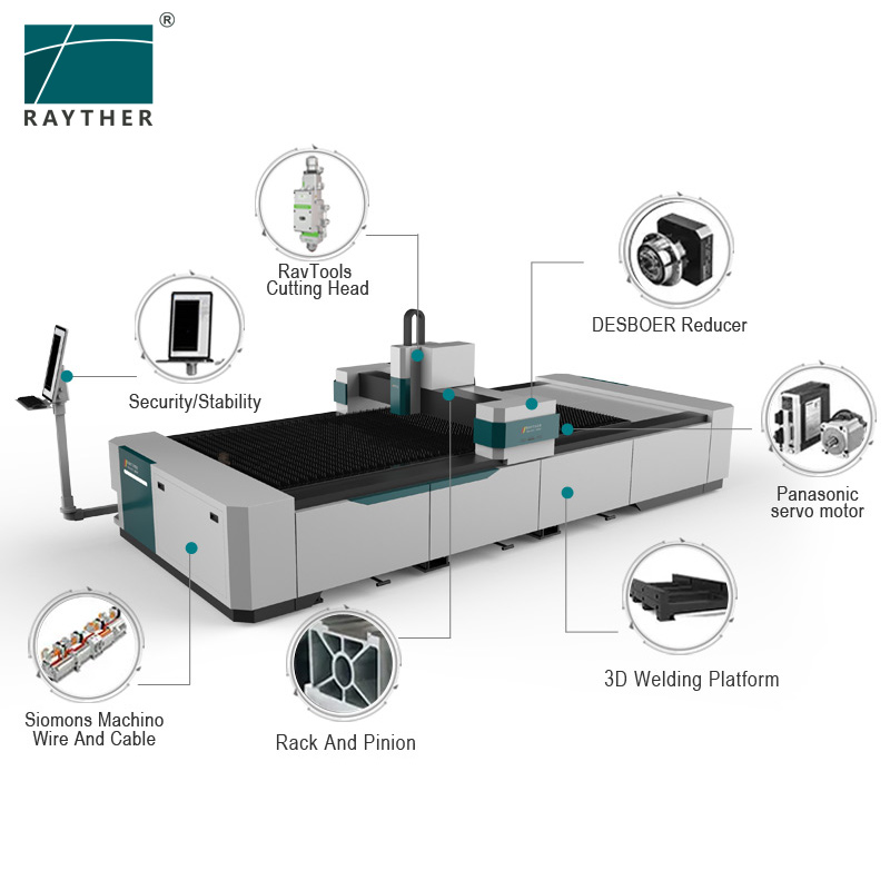High Precision CNC 1500W Laser - огляд і ціна Fiber Laser Cutter 1500W Metal