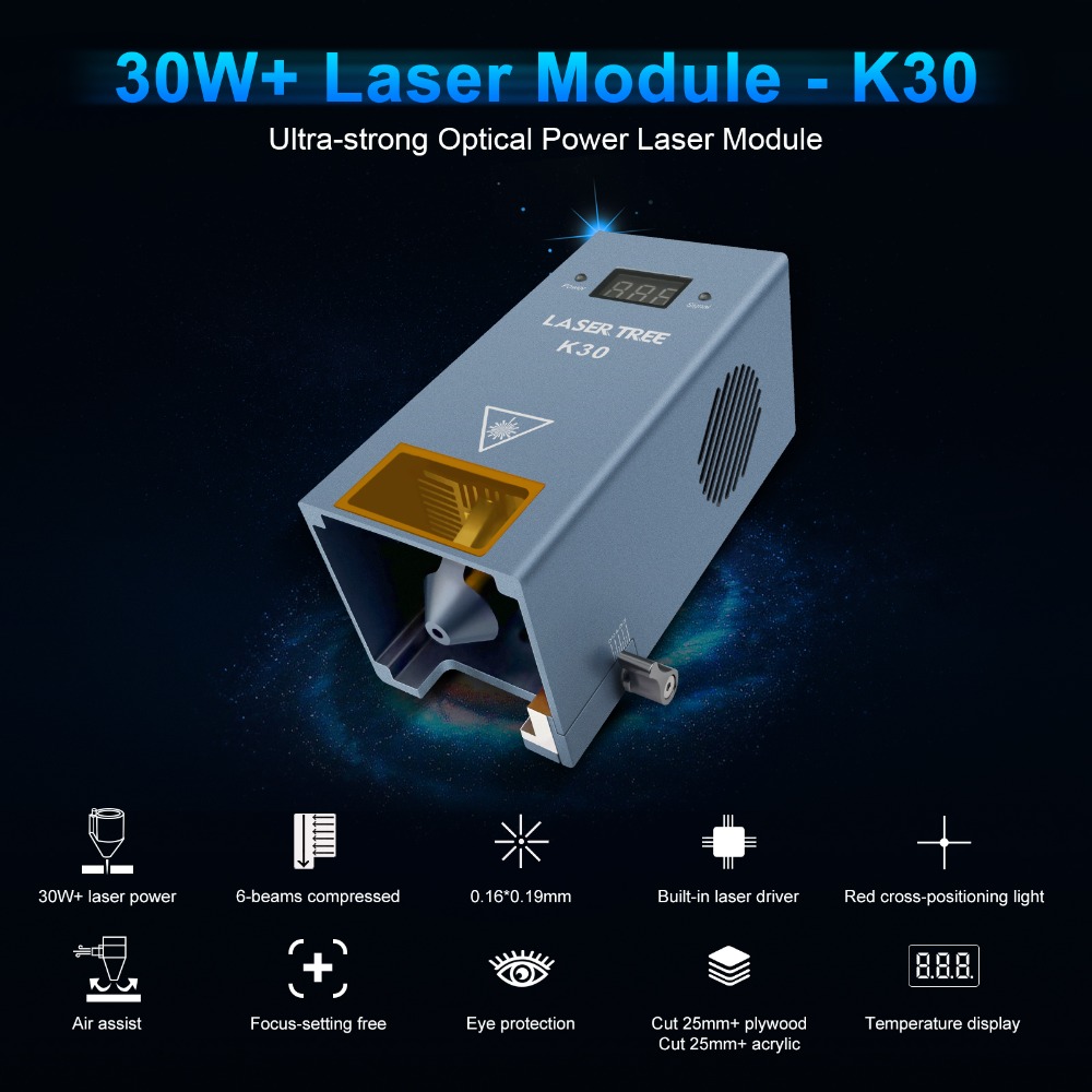 20W 455nm Blue Diode Laser Mod - огляд і ціна Laser Engraver 20W Diode