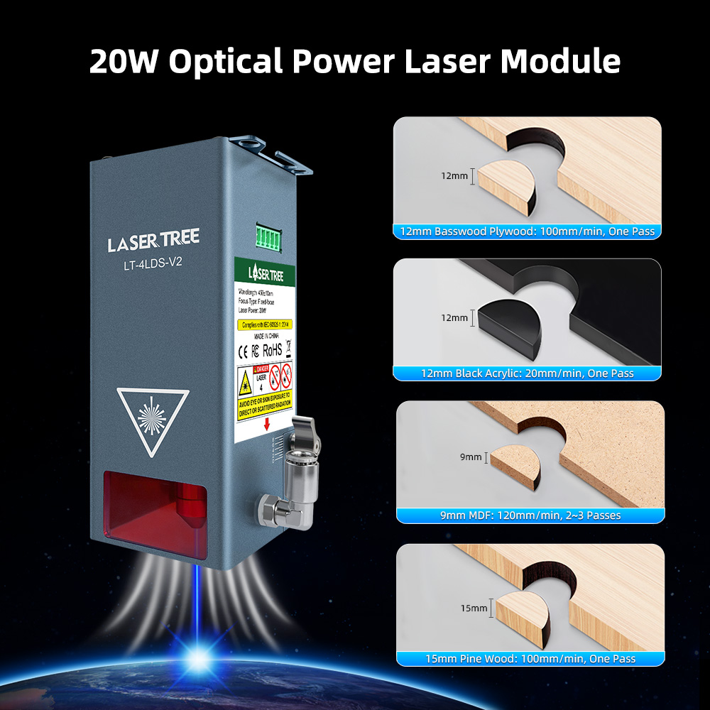 20W Optical Power Laser Engrav - огляд і ціна Laser Engraver 20W Diode
