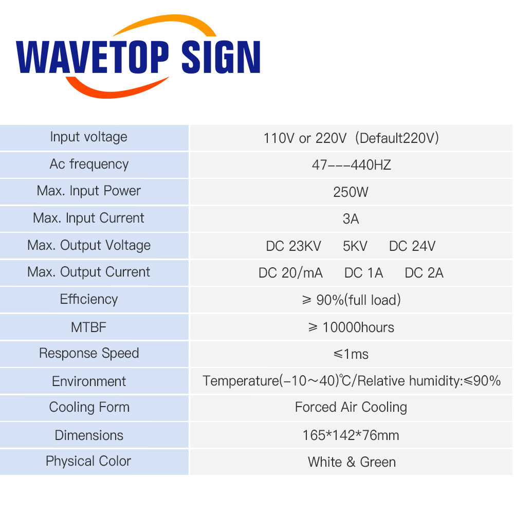 WaveTopSign MYJG-40W CO2 Laser - огляд і ціна Laser Engraver 40W Co2