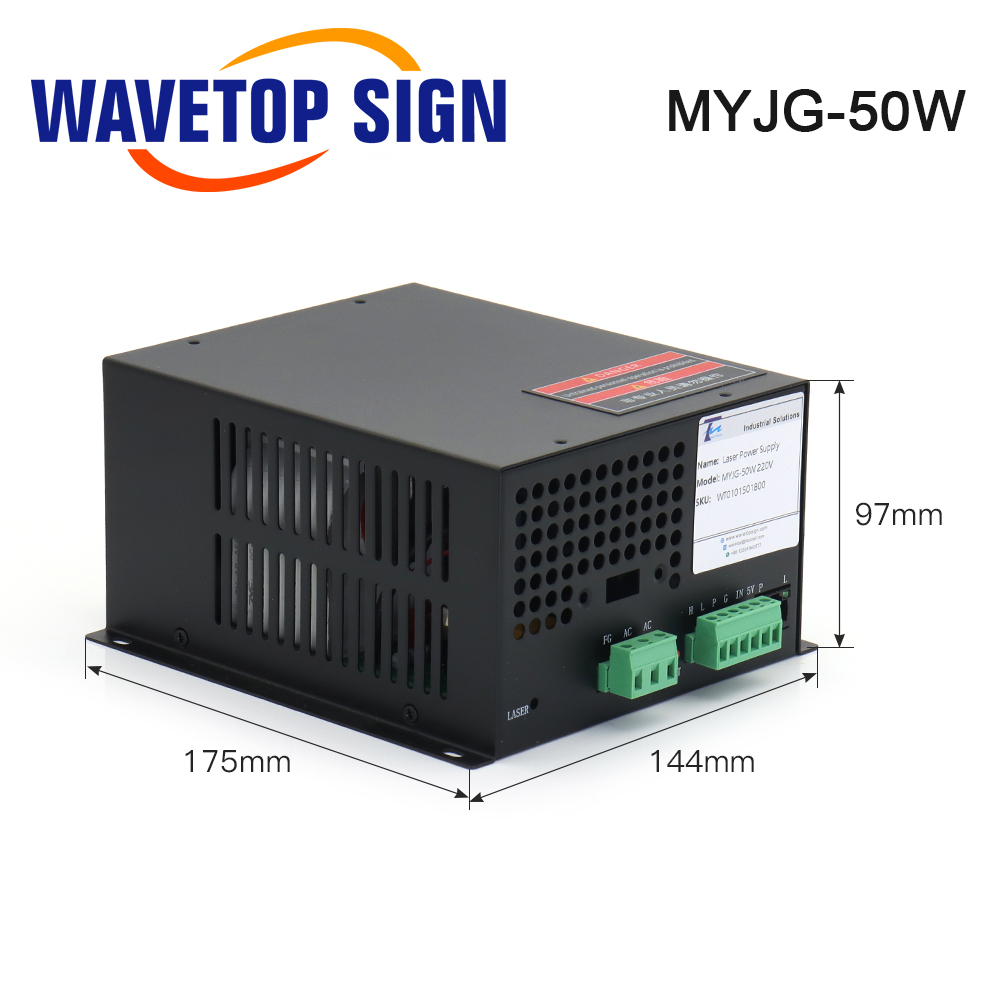 WaveTopSign MYJG-40W CO2 Laser - огляд і ціна Laser Engraver 40W Co2