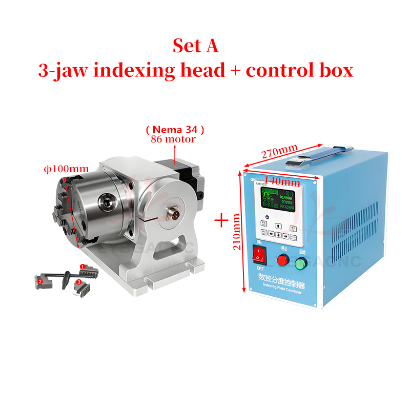 CNC Planetary Gear 4th Rotary  - огляд і ціна Laser Marking Machine Rotary Axis