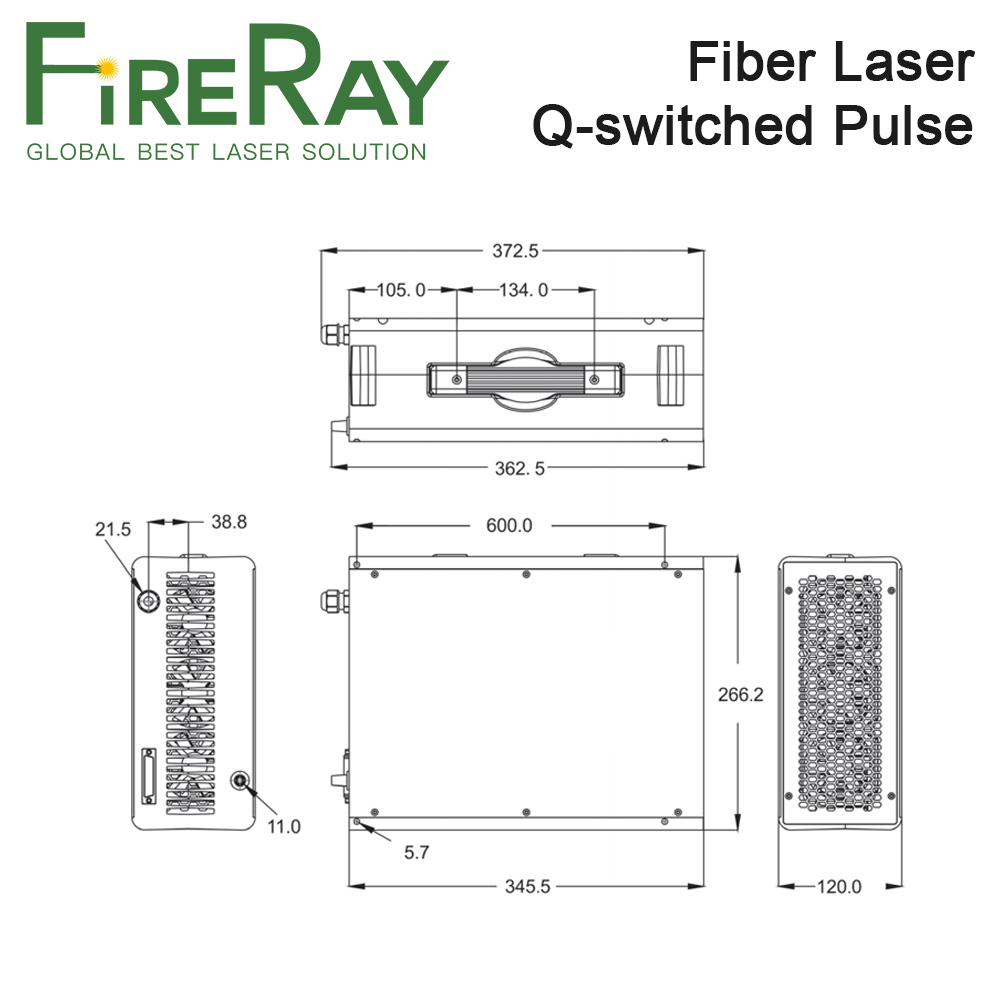 FireRay MAX Q-switched Pulse F - огляд і ціна Fiber Laser Marking Machine 20W