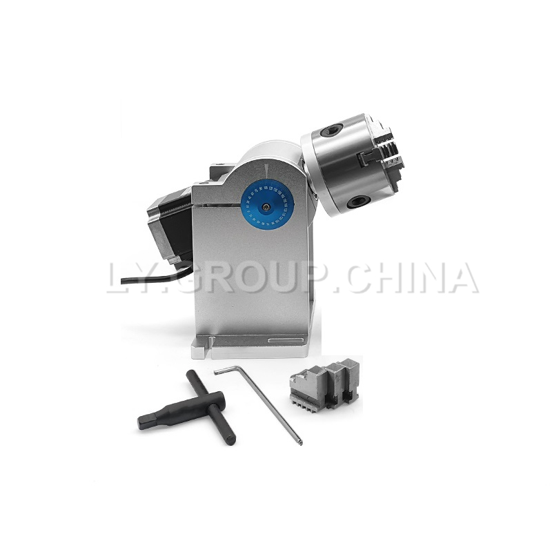 80mm Chuck D80 3 Claws Rotary  - огляд і ціна Laser Marking Machine Rotary Axis