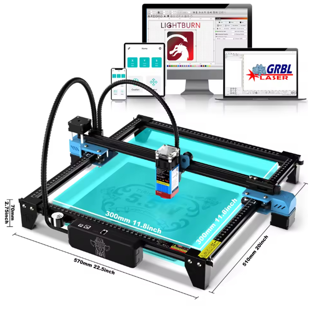 TwoTrees TTS-55 Pro/TTS-10 Pro - огляд і ціна Laser Engraver 20W Diode