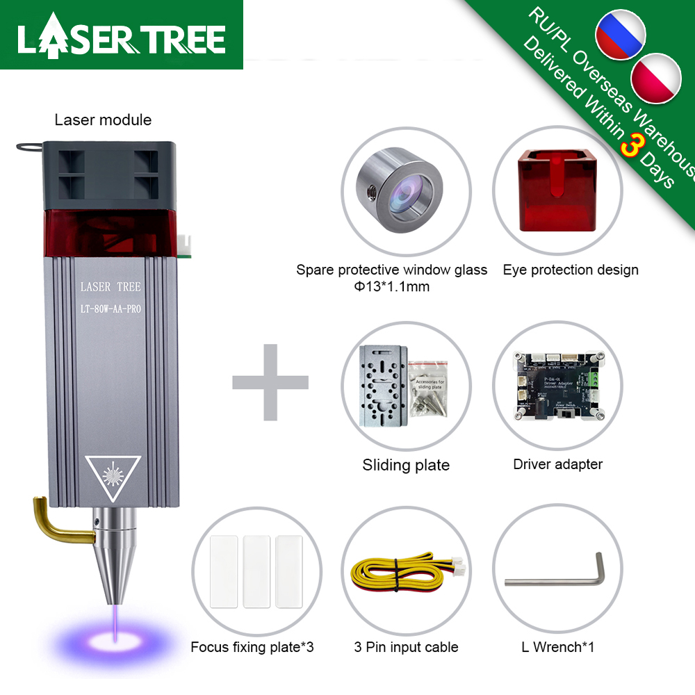 LASER TREE 20W 10W 5W Optical  - огляд і ціна Laser Engraver 20W Diode