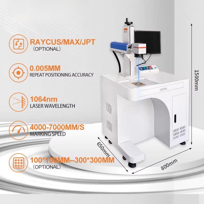 JUNFEI Jpt Raycus Galvo Co2 UV - огляд і ціна Fiber Laser Marking Machine 20W