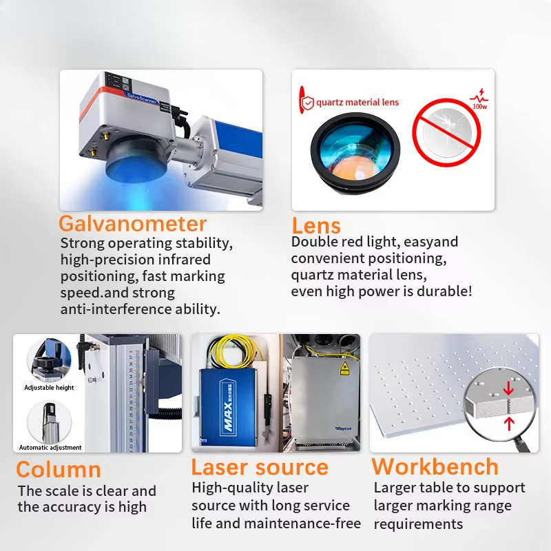 JUNFEI Jpt Raycus Galvo Co2 UV - огляд і ціна Fiber Laser Marking Machine 20W
