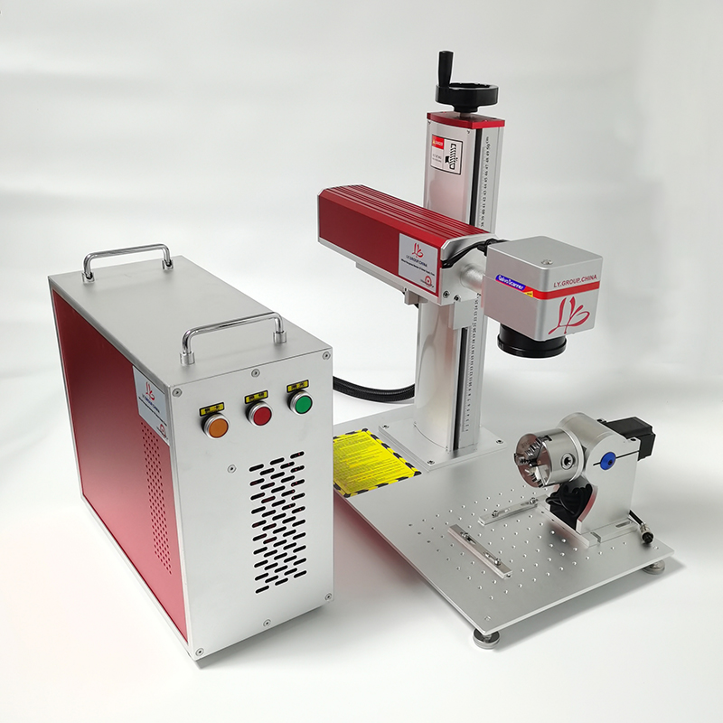 3W 5W Air Cooled UV Laser Mark - огляд і ціна Laser Marking Machine Rotary Axis