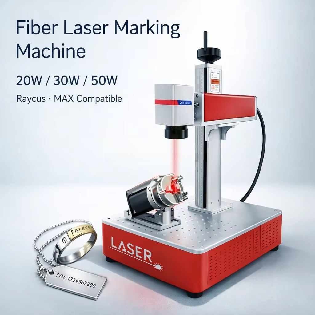 20W 30W 50W Desktop Fiber Lase - огляд і ціна Fiber Laser Marking 30W Jewelry