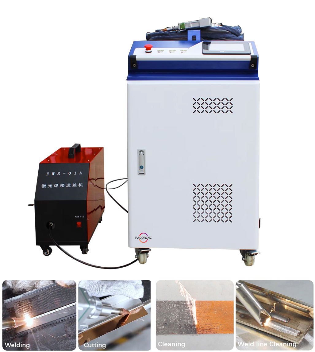 4 In 1 Fiber Laser 1000W 2000W - огляд і ціна Fiber Laser Cleaning Machine 1000W