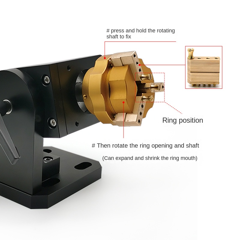 Fiber Laser 4th Axis Ring Jewe - огляд і ціна Laser Marking Machine Rotary Axis