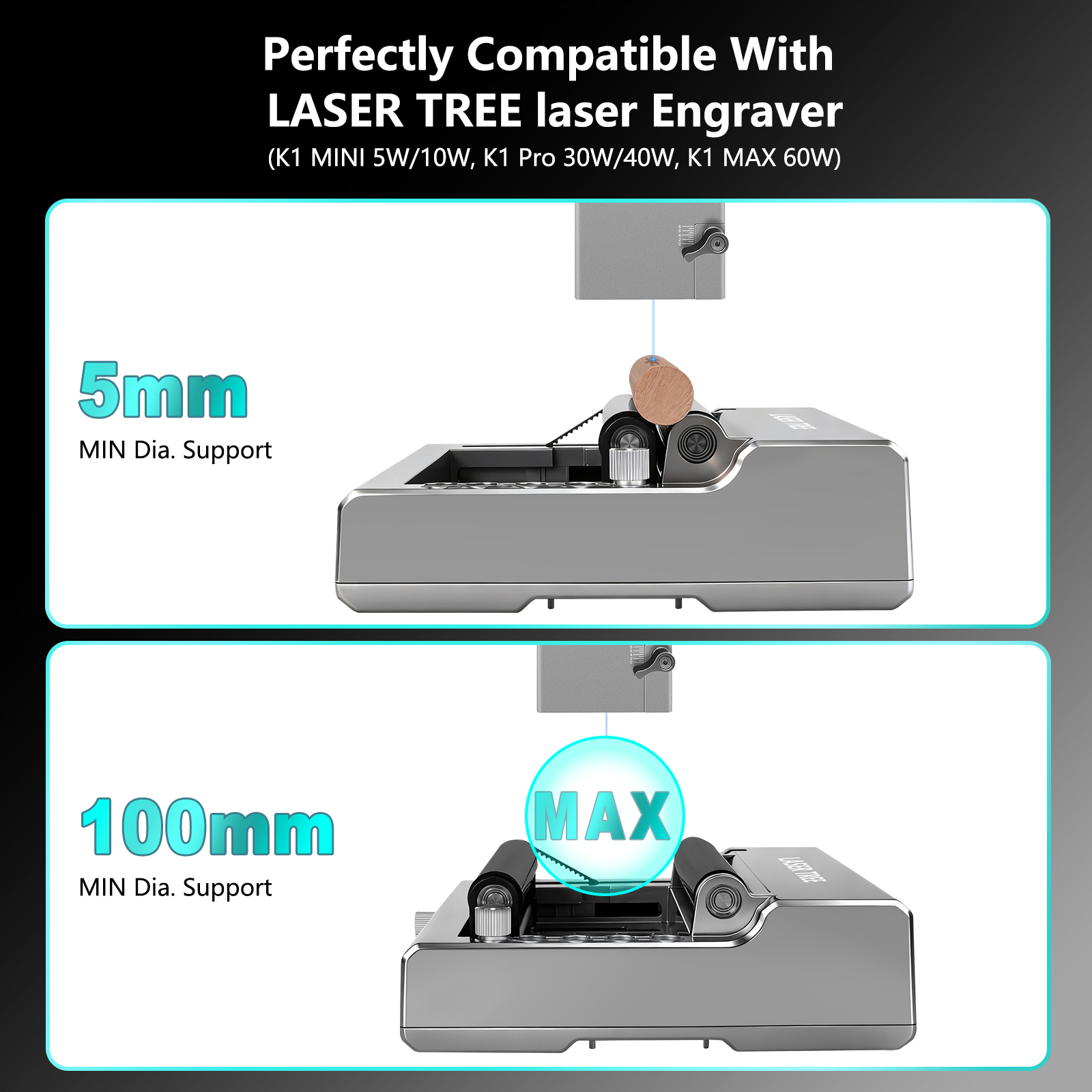 Laser Tree Laser Rotary Roller - огляд і ціна Laser Marking Machine Rotary Axis