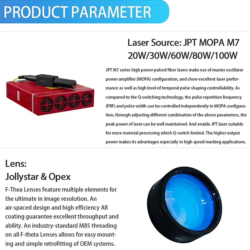 New Intelligent Detection 2.5D - огляд і ціна Fiber Laser Marking Machine 20W