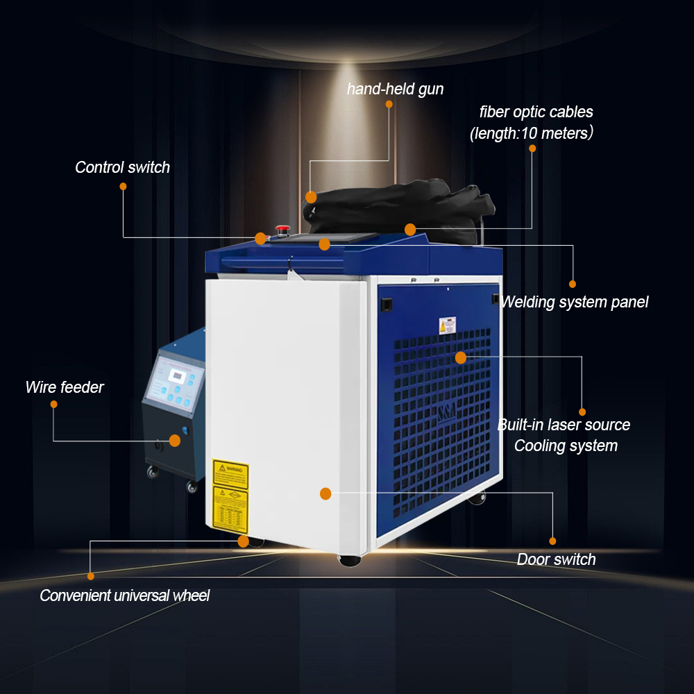 2000W 3000W 3 in 1 Handheld Fi - огляд і ціна Laser Welding Machine 3 In 1 2000W