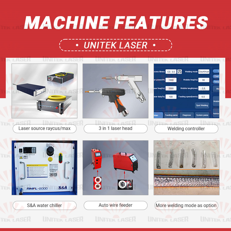 Unitek Laser Hot Sale 3in1 150 - огляд і ціна Fiber Laser Welding Machine 1500W